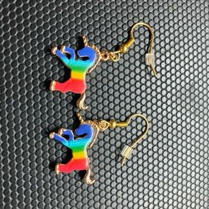 Rainbow Unicorn Earrings